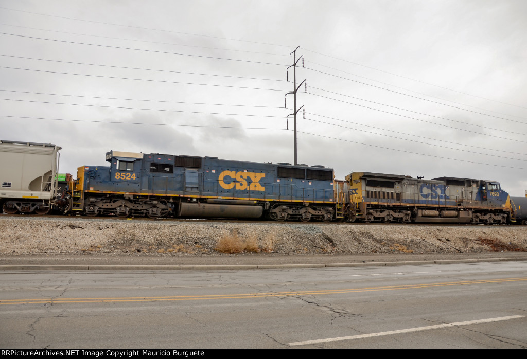 CSX Locomotives in the Yard